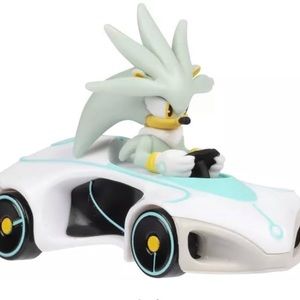 NWT Sonic The Hedgehog Team Racing Silver Die cast Vehicle in original package
